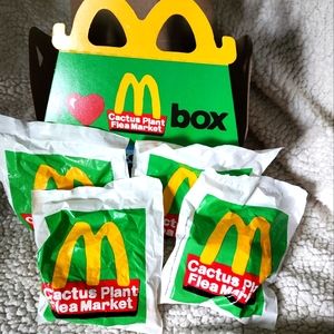 Adult Happy Meal Toys, UNOPENED, Complete set: Hamburgalur, Grimace, Birdie,Jack